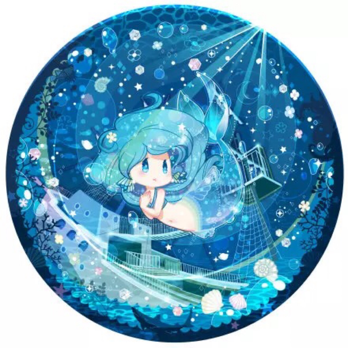 动漫 可爱 童话 头像 小美人鱼 q版