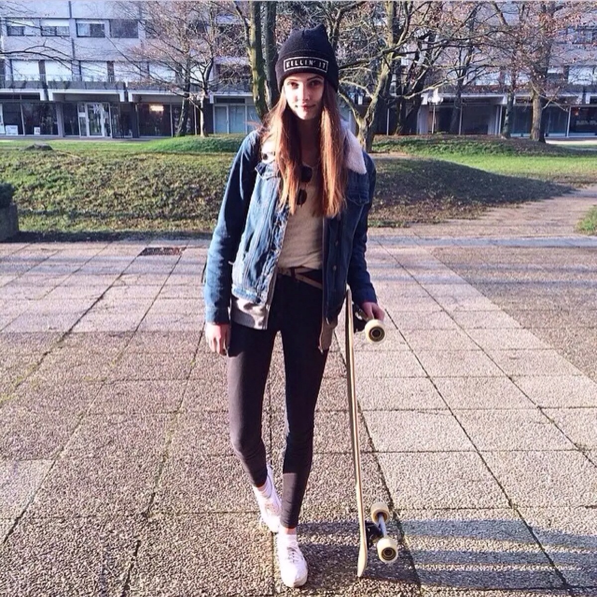 欧美 滑板 女头