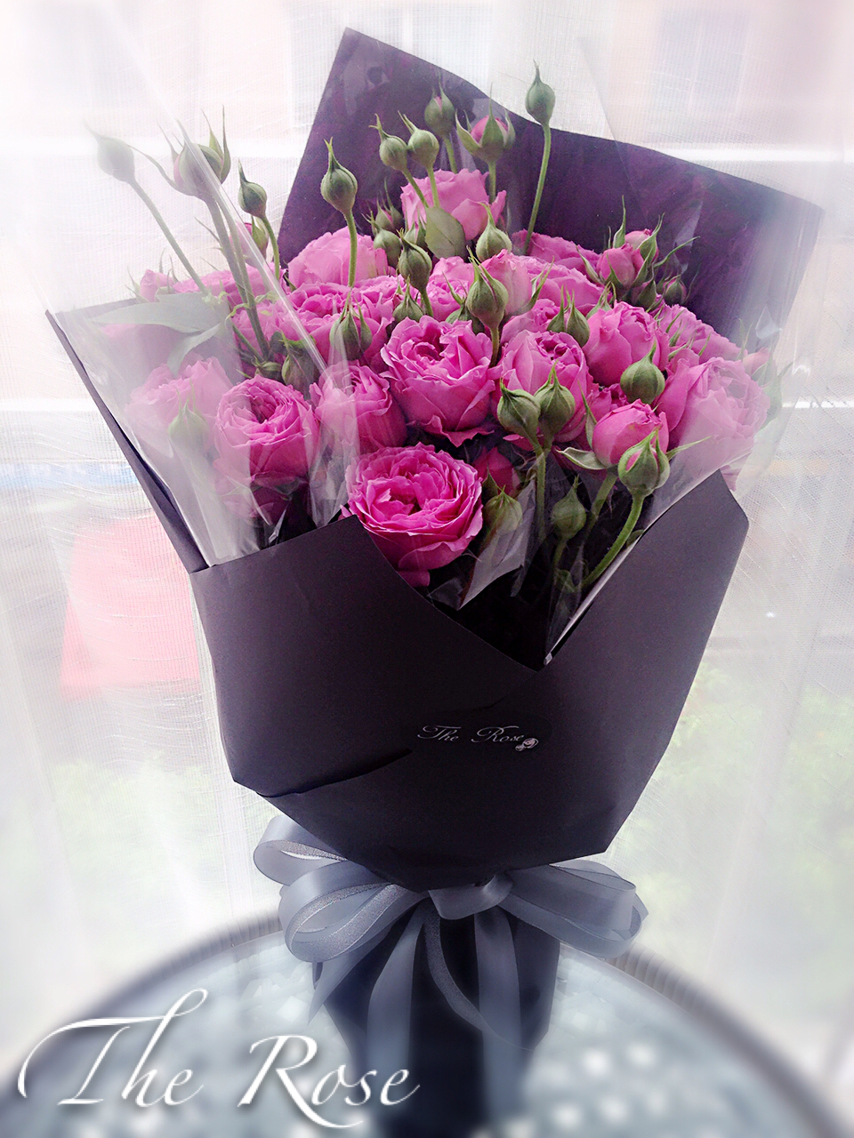 昆明therose花店#温柔的泡泡玫瑰花束.