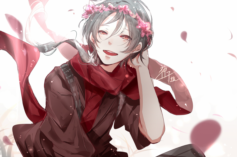 【侵删】『在桜花季漫步』「pixiv」 画师:jinko_神子 画师id=3693527