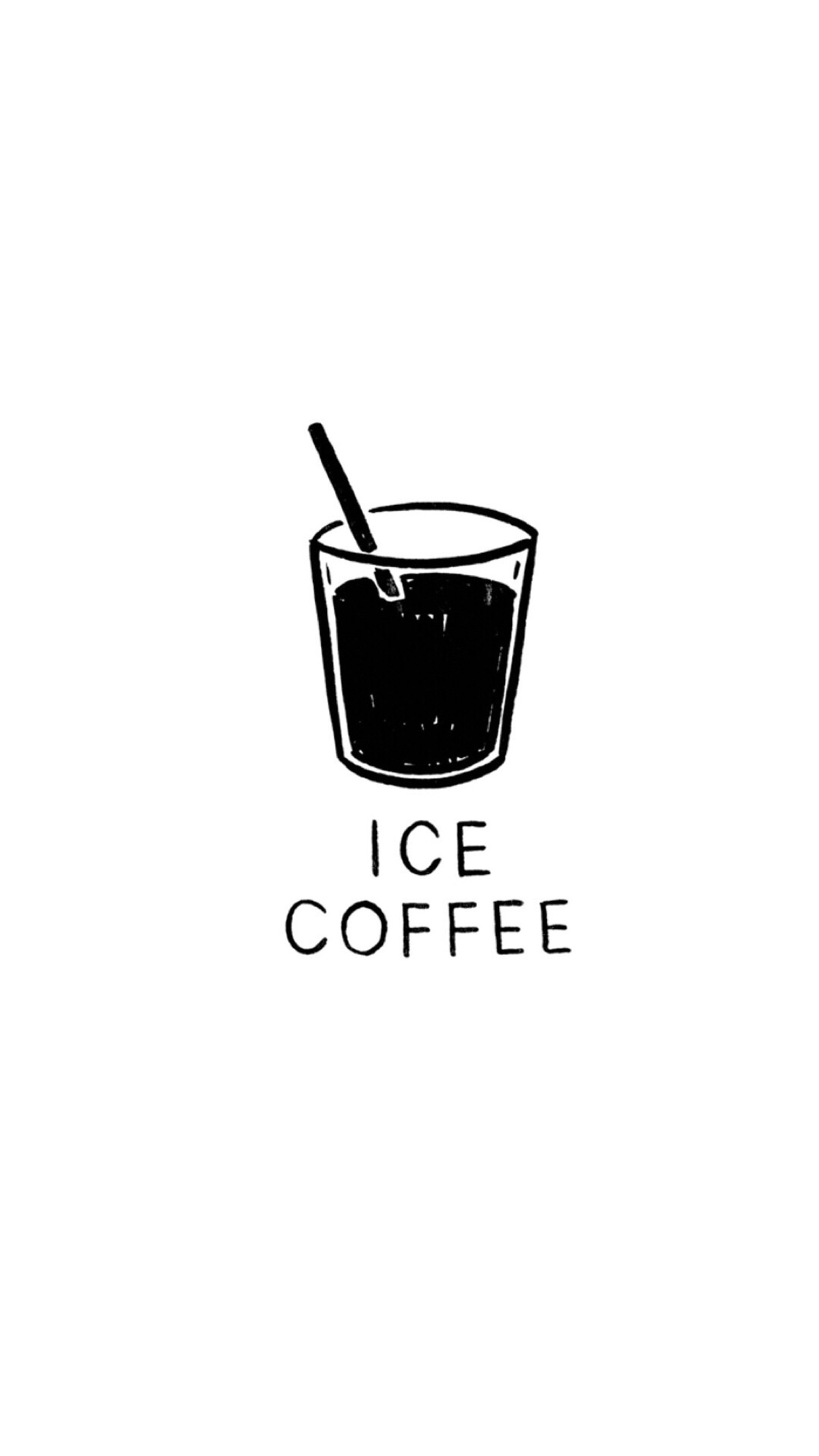 黑白冰咖啡