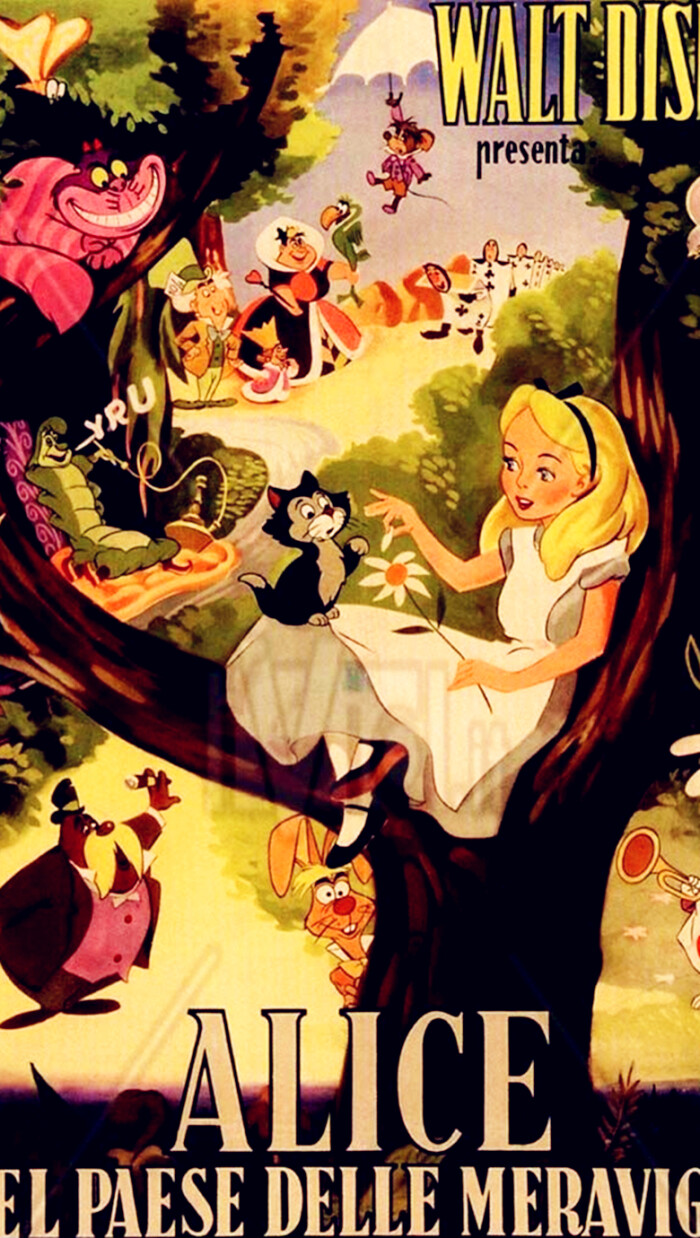 iphone 壁纸 爱丽丝梦游仙境 兔子 红桃皇后