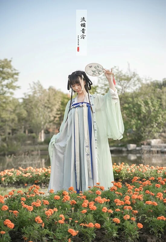 @淡蓝色星星】青丝为笼系,桂枝为笼钩.头上倭堕髻,耳中明月珠.