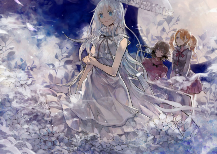 未闻花名 面码 本间芽衣子 pixiv 手绘 壁纸 插画 动漫 二次元 美少