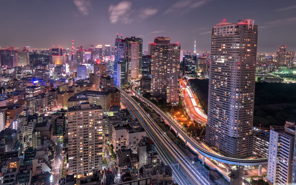 蓦然回首,灯火阑珊城市夜景 壁纸 iphone6 手机壁纸