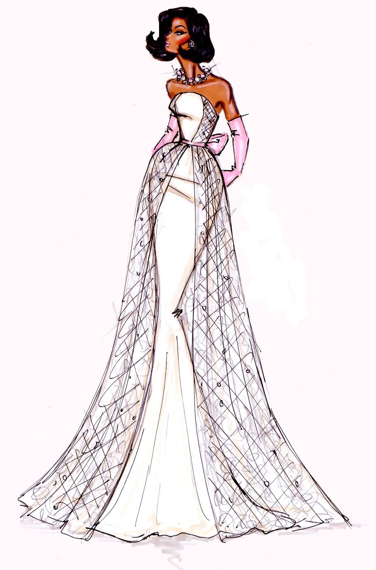 【笔尖时尚】 手绘插画 服装插画 素材 服饰风尚 插画 | 让衣服负责美