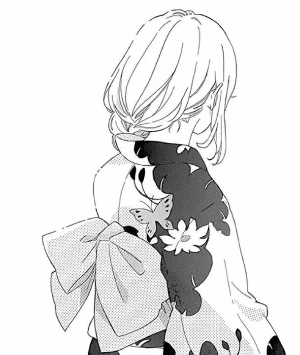 黑白 线条系 素材 男女 头像 壁纸 动漫