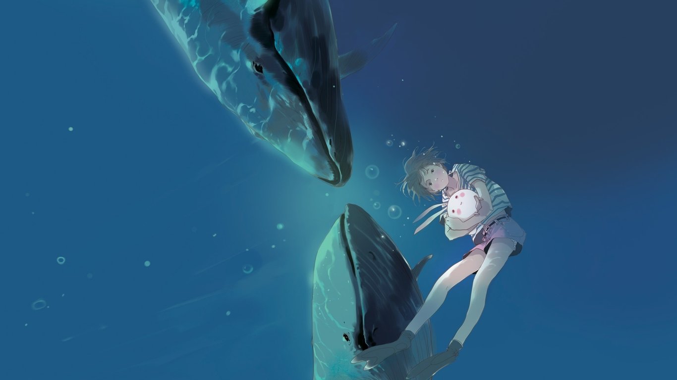 鲸鱼壁纸动漫唯美图片