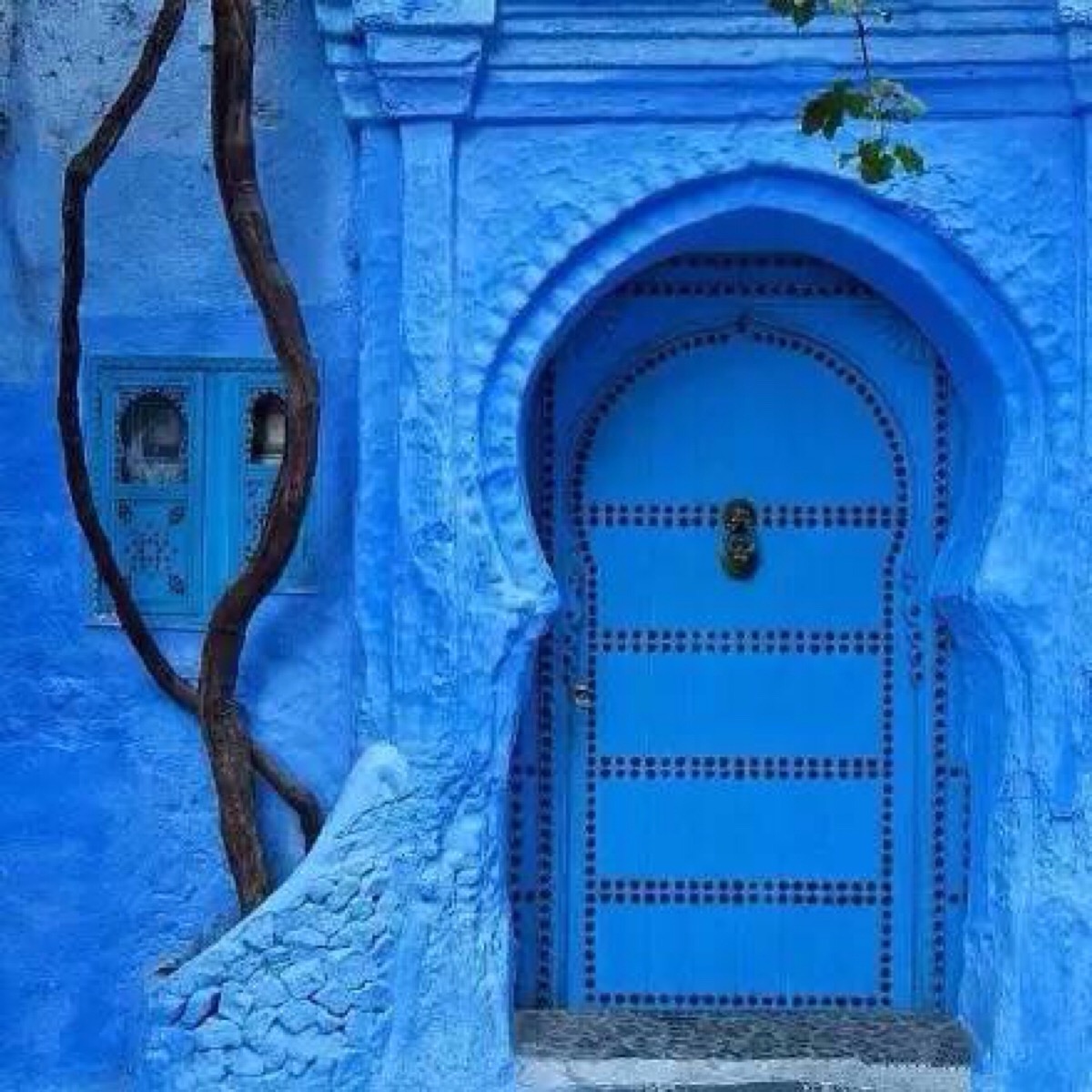 摩洛哥蓝色之城图片