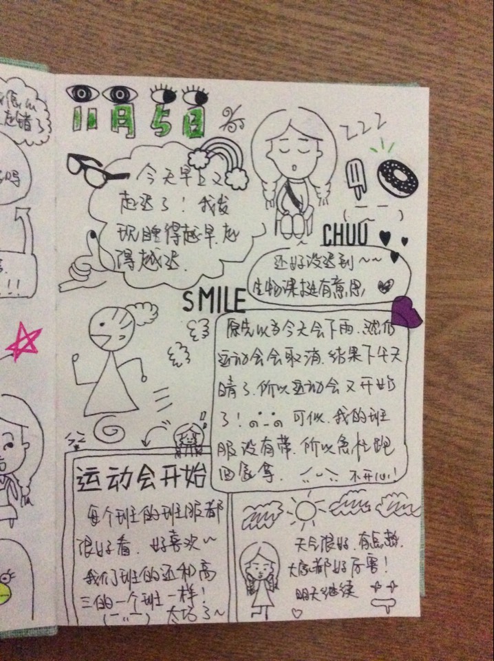 运动会^_)手帐