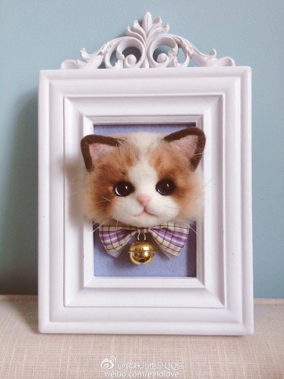羊毛毡 猫咪 作者by 蒋咪儿也是qq酱