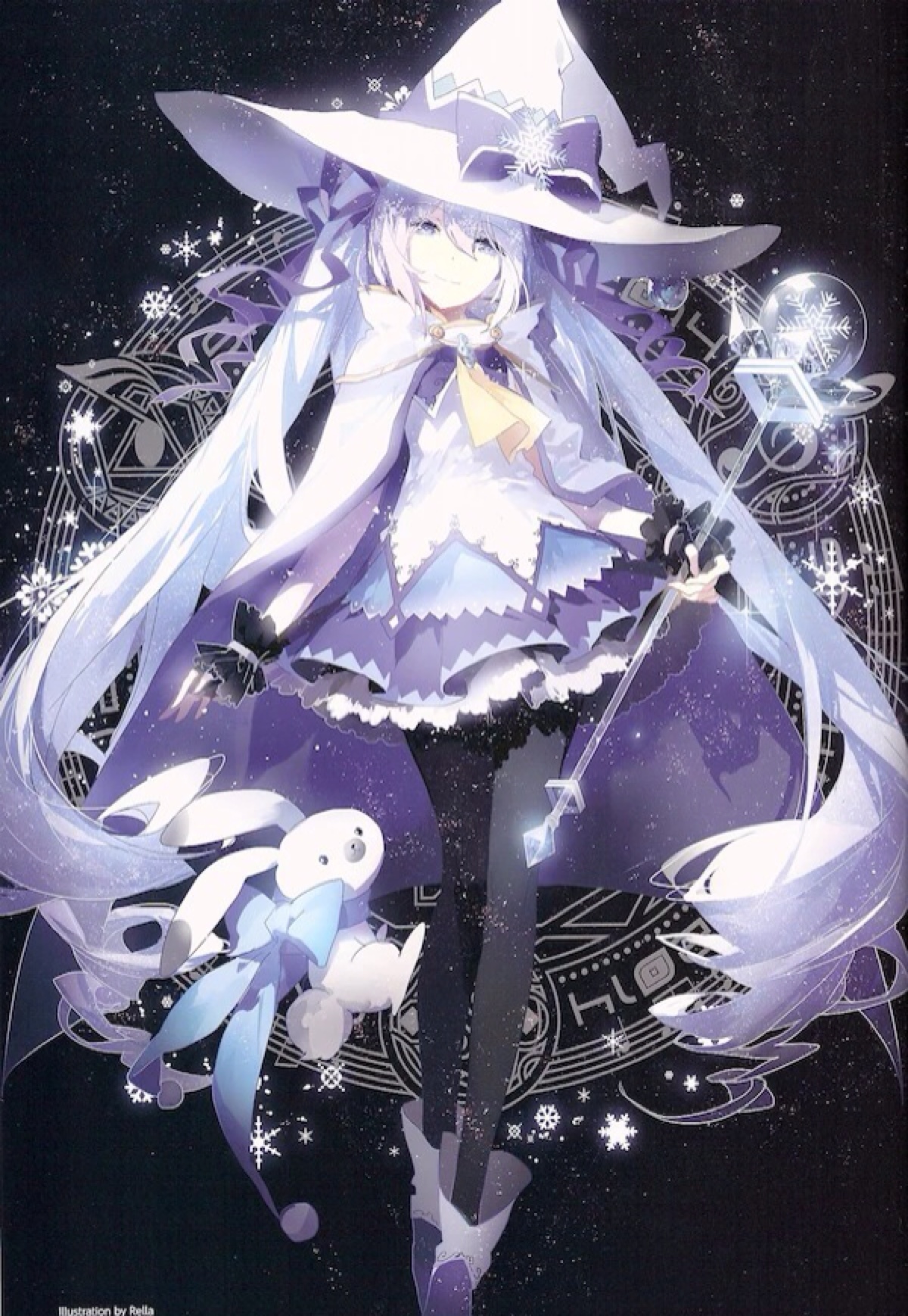 vocaloid:初音未来 雪ミク2014 p站 画师:rella