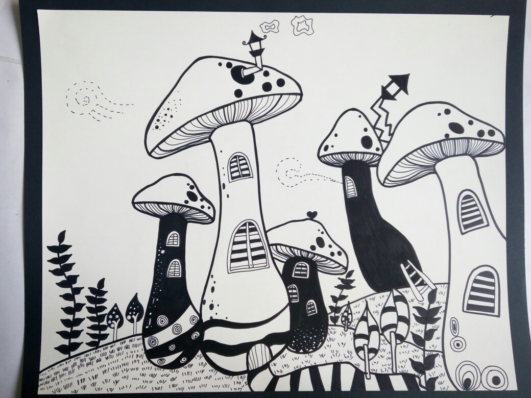儿童画线描