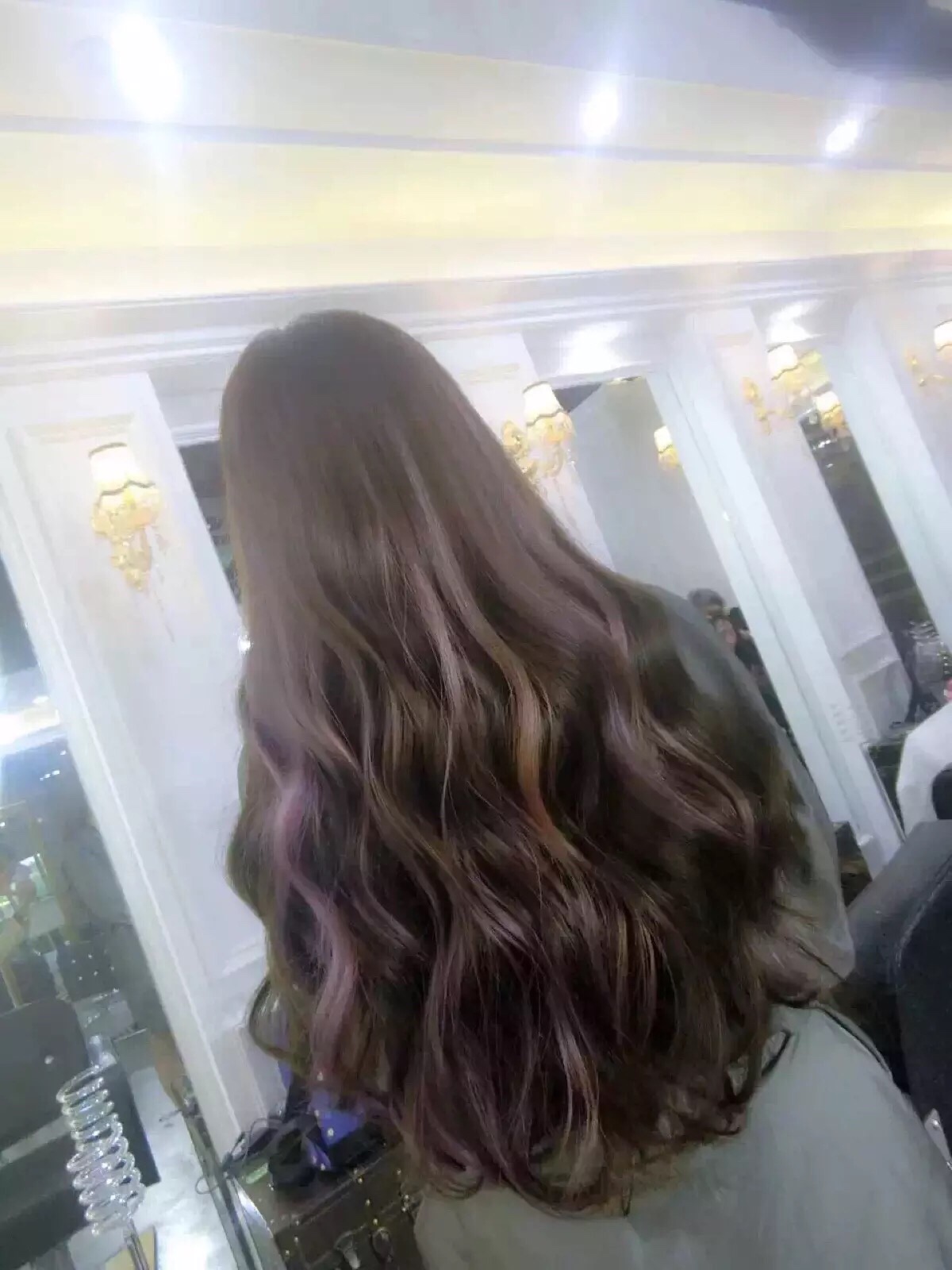 一天一个发型 每天都要美美哒 () 染发 渐变 彩色 卷发 中长发 波浪