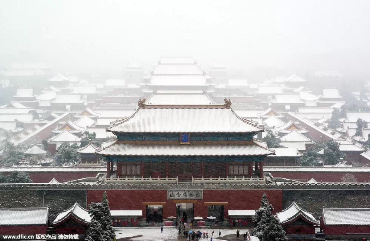雪景故宫