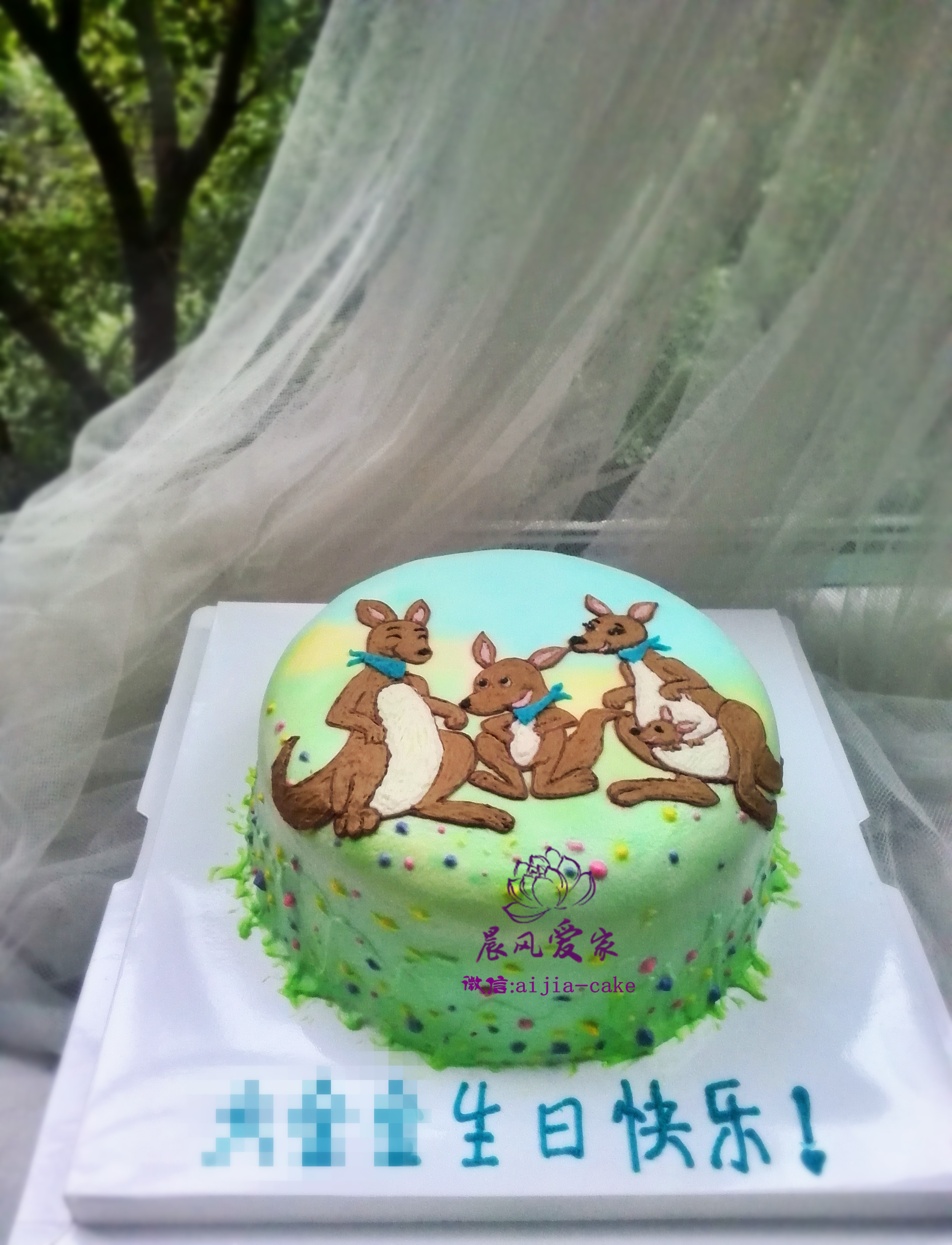 晨风爱家的蛋糕——袋鼠一家亲.