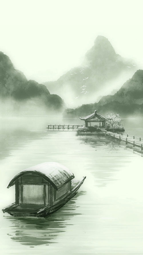 古风,壁纸,素材,插画