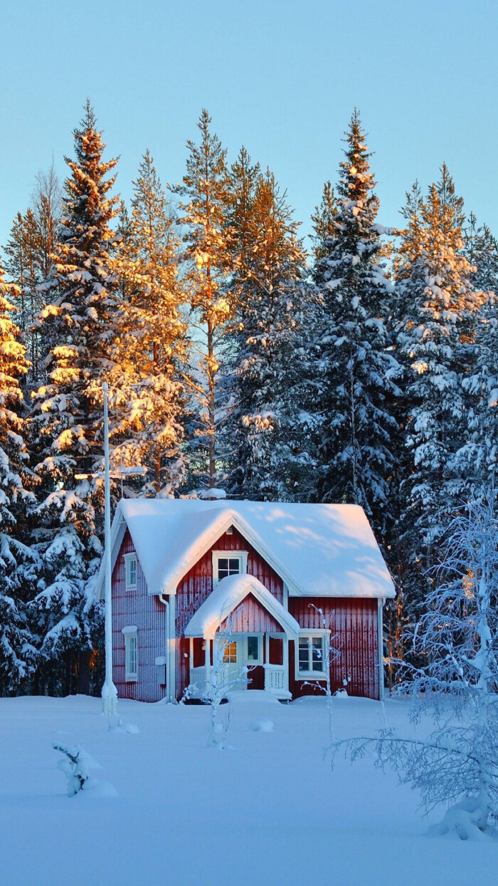 唯美雪景锁屏壁纸