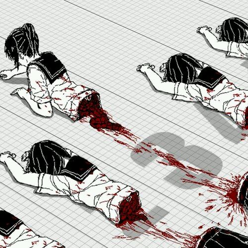 p站壁纸黑化女生病娇重口诡异动漫二元次喜欢rain病态的图片