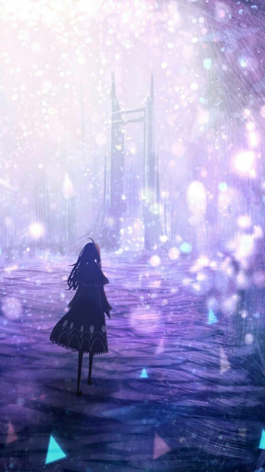 【日系壁纸 迷幻的紫色】手机壁纸 日系 清新 插画 唯美 动漫 手绘