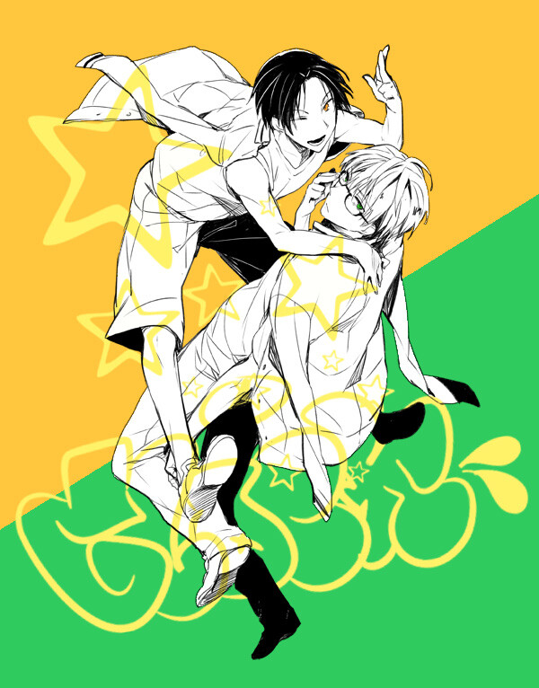 高绿#板车组#高尾和成#绿间真太郎#p站id:598731