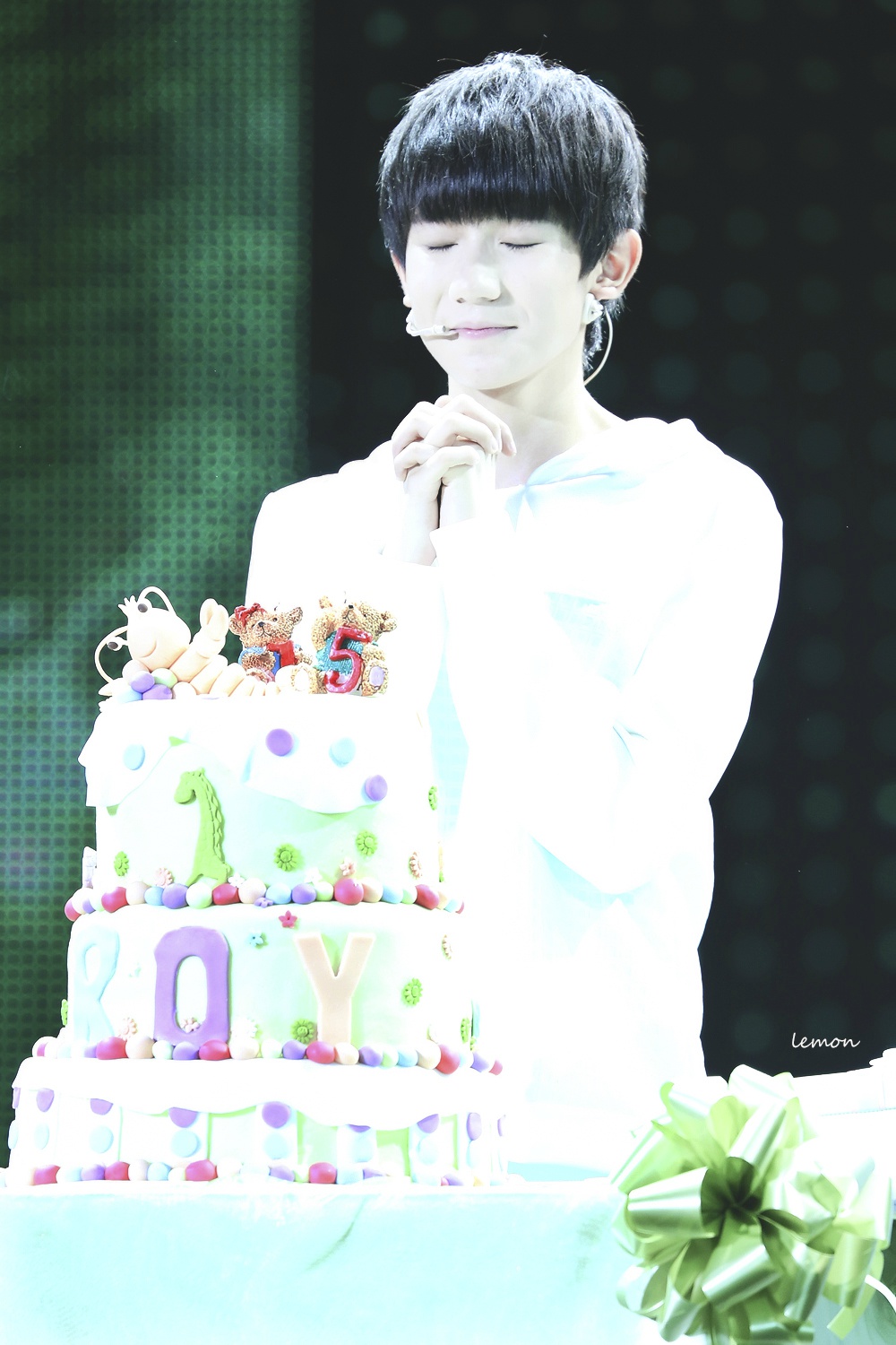 tfboys王源 151108《王源的森林小夜曲》生日会 cr:lemonxky