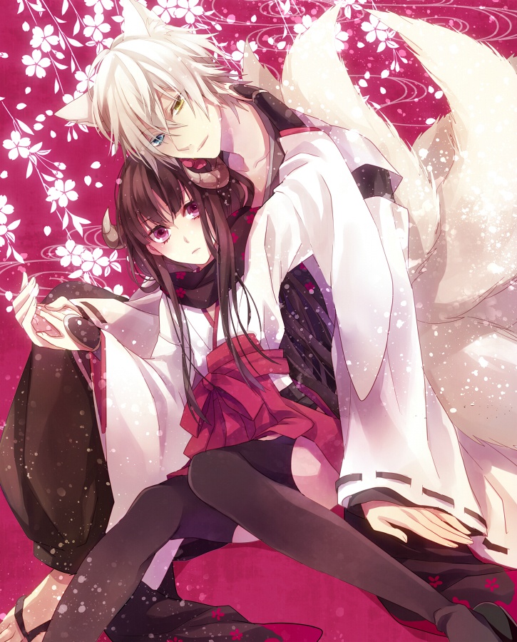 妖狐×仆 御狐神双炽×白鬼院凛凛蝶 图源微博@漫能