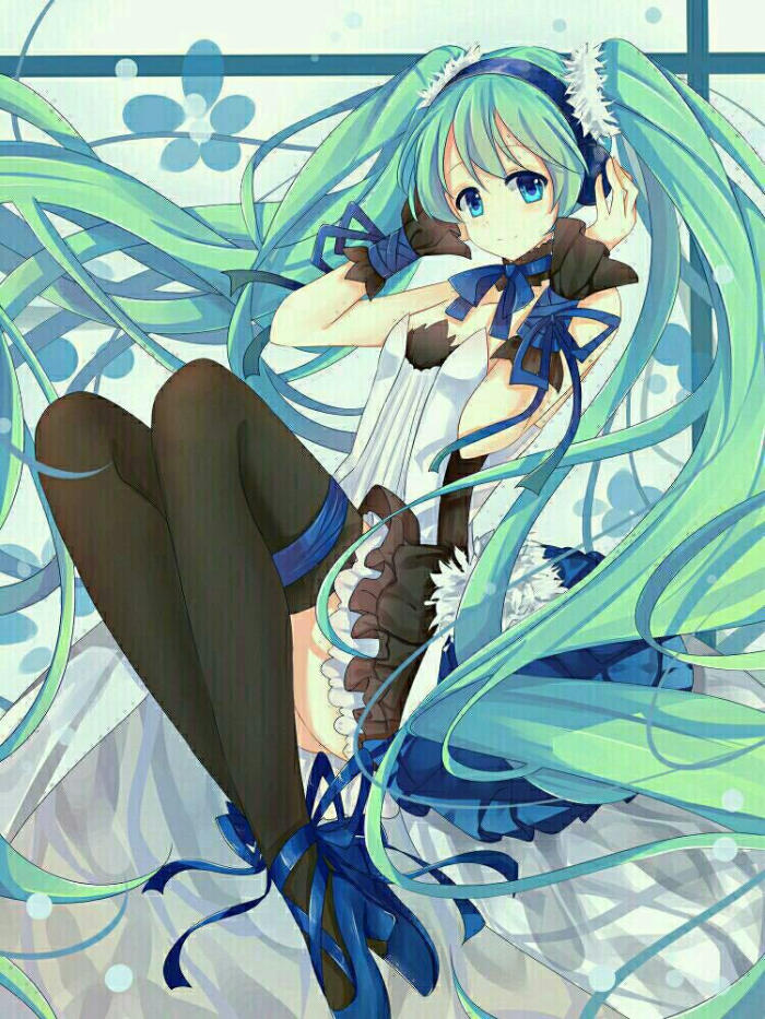 初音未来系列 二次元少女 插画 头像 手绘 歌姬