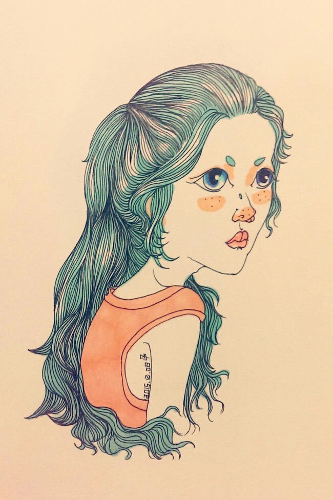 工具:马克笔,彩铅,钢笔曾用名:-yanqi- #手绘##马克笔##插画