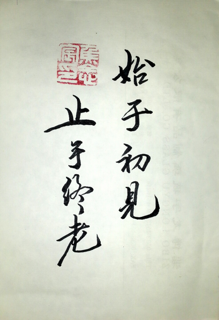 始于初见,止于终老.