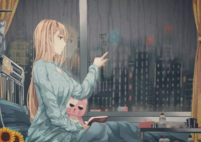 雨天.孤独的