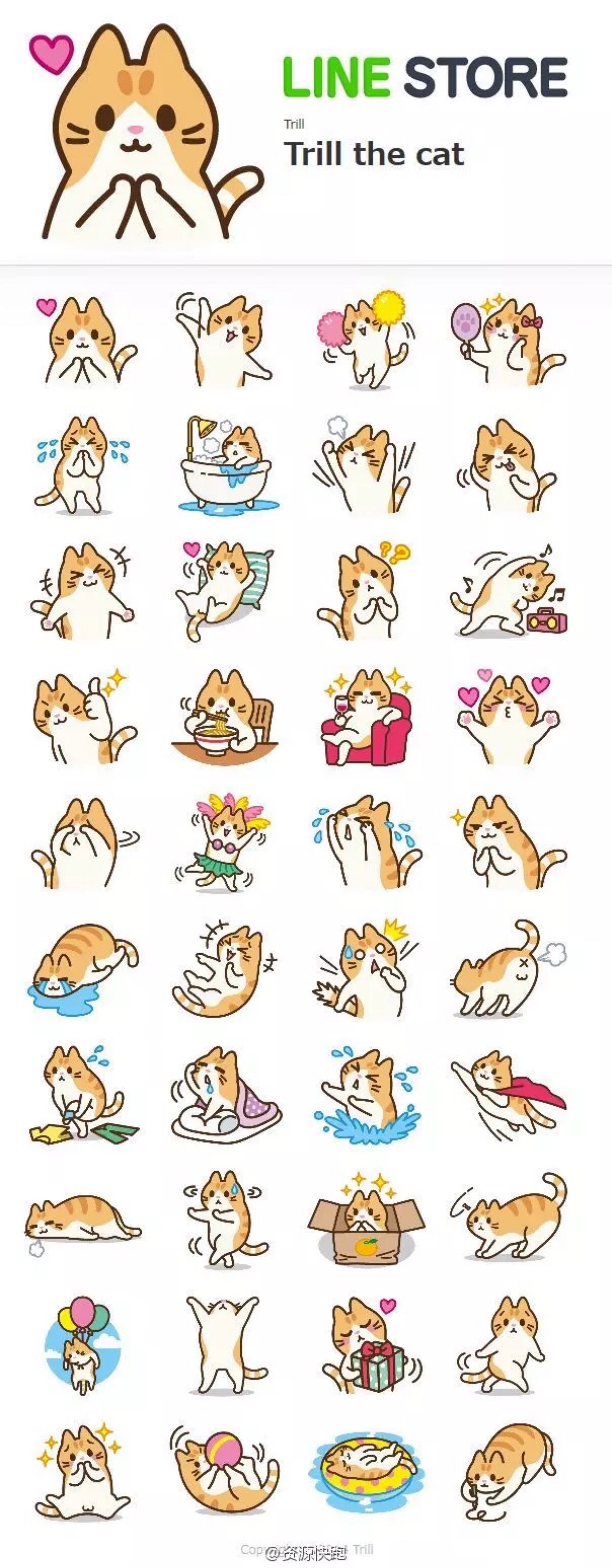 猫咪简笔画