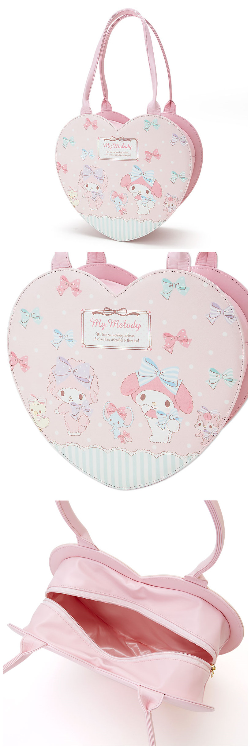 美乐蒂my melody心形丝带包マイメロディ ハート形バッグ(リボンメイ