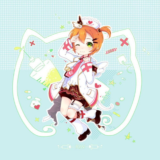 lovelive,星空凛,凛喵,萌,可爱,萝莉,软妹,美,q版,头像.