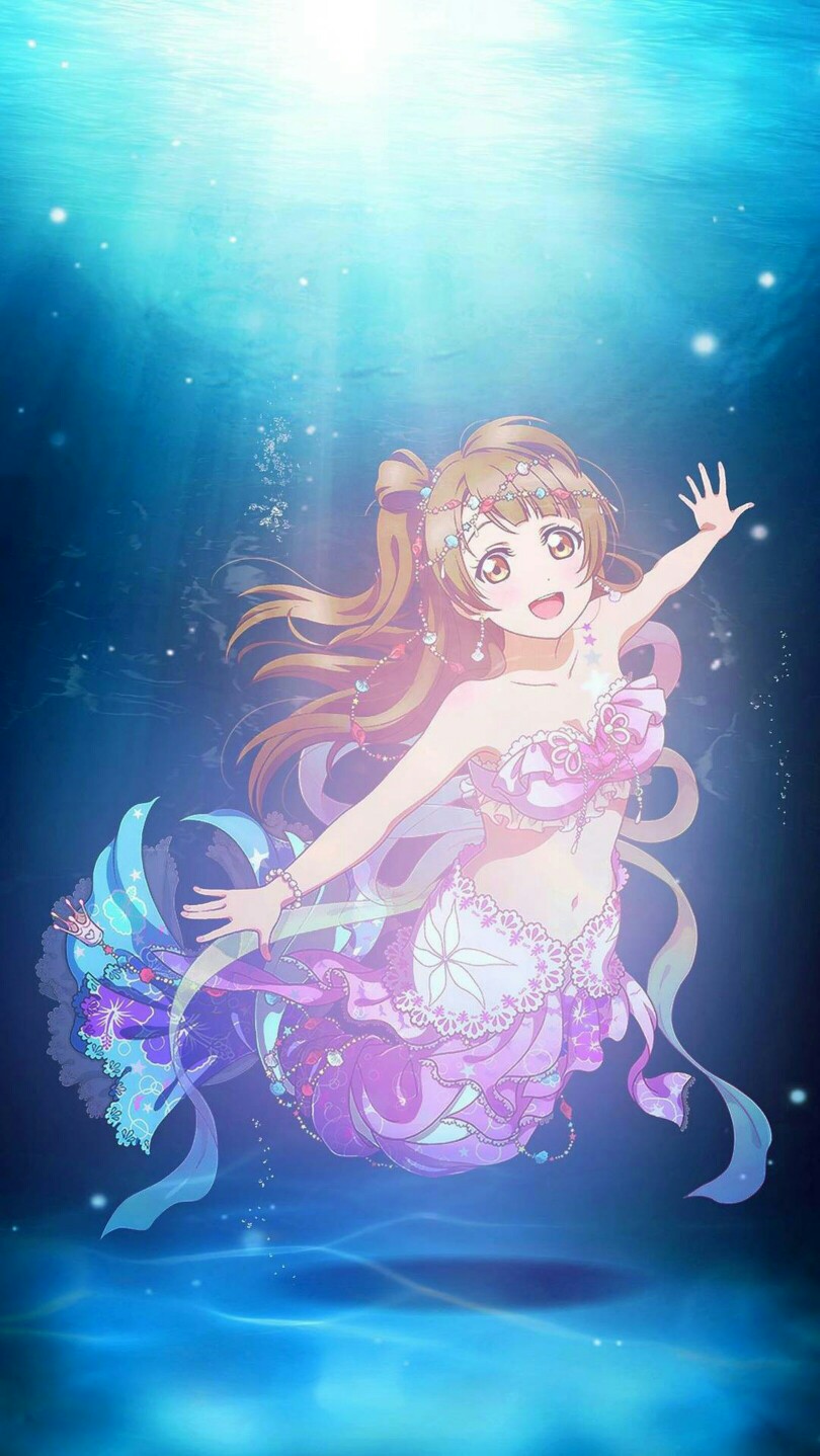 lovelive人鱼锁屏壁纸 南小鸟南琴梨