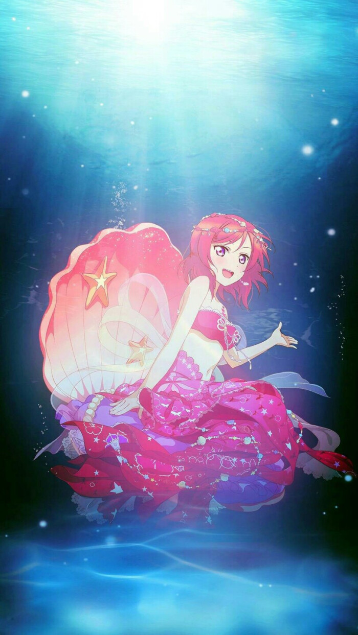lovelive人鱼锁屏壁纸 西木野真姬2333老婆美如画