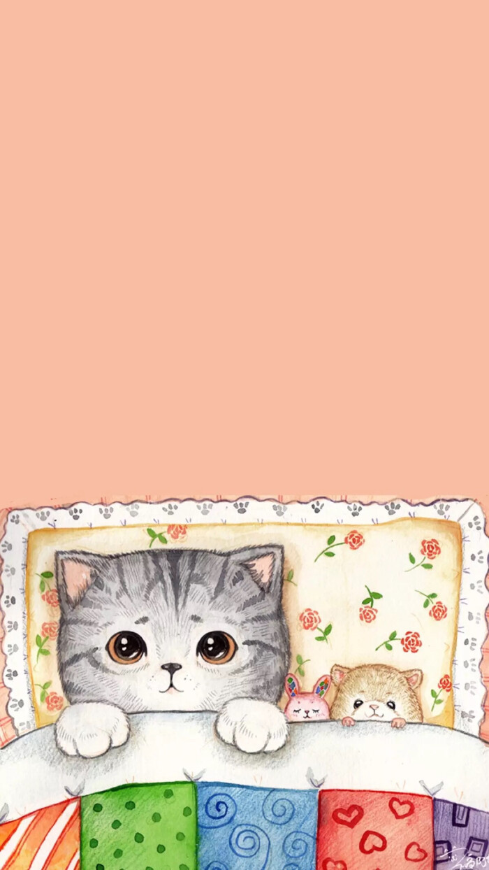 小猫可爱文艺唯美手机壁纸聊天背景