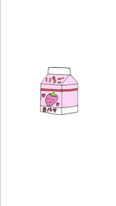 草莓牛奶的简笔画图片
