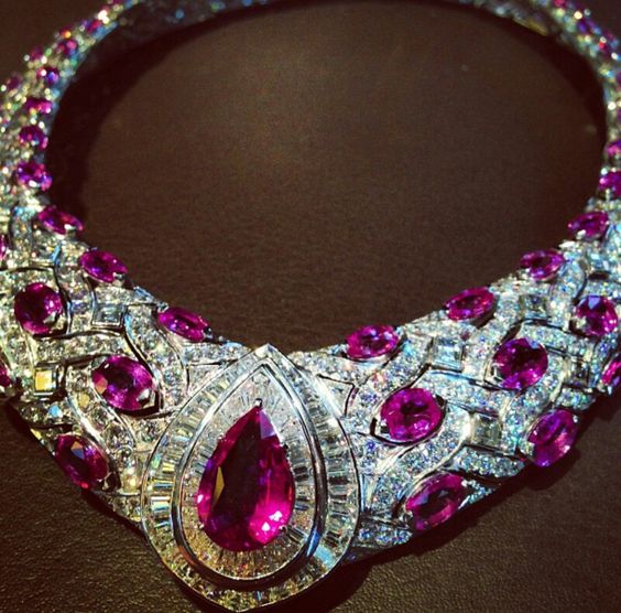 格拉夫钻石红宝石项链