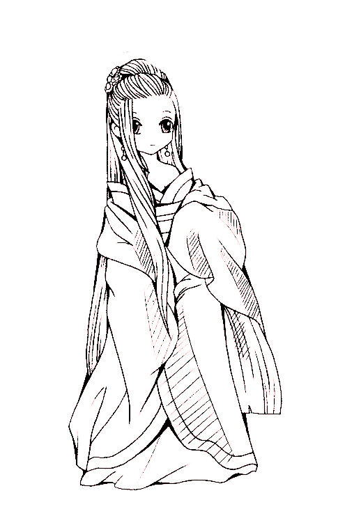 古风q版 线稿大全,漫画上色线稿大全