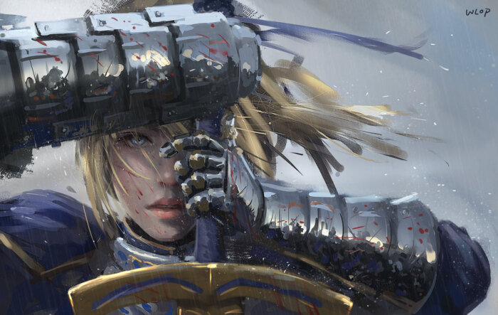 fate 热血 枪剑 吾王 双王 枪哥 金闪闪 saber 动漫 二次元