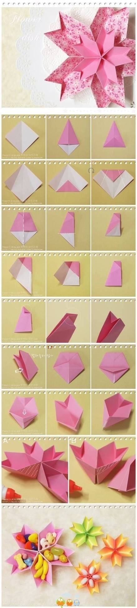 【9种折纸花的教程】