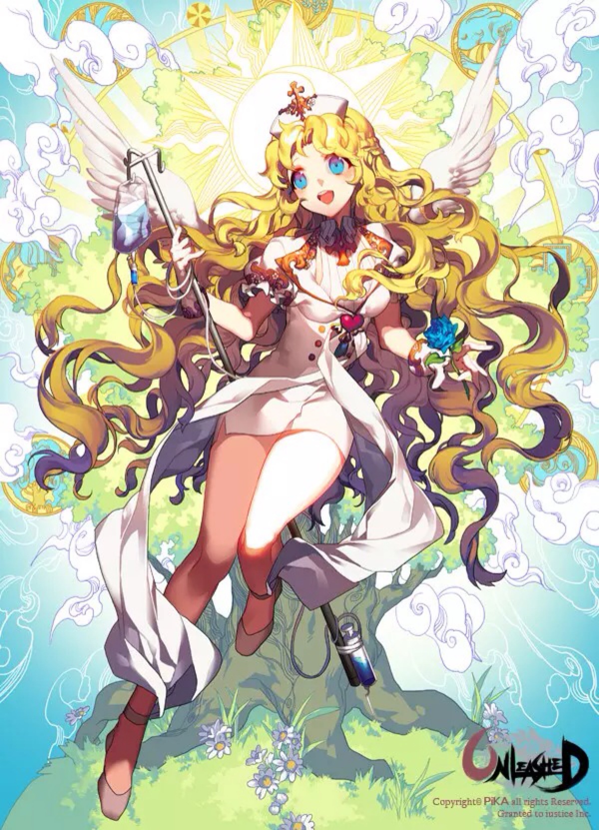 唯美 天使 少女 小清新 温馨 治愈 萌 二次元 高清 壁纸 插画