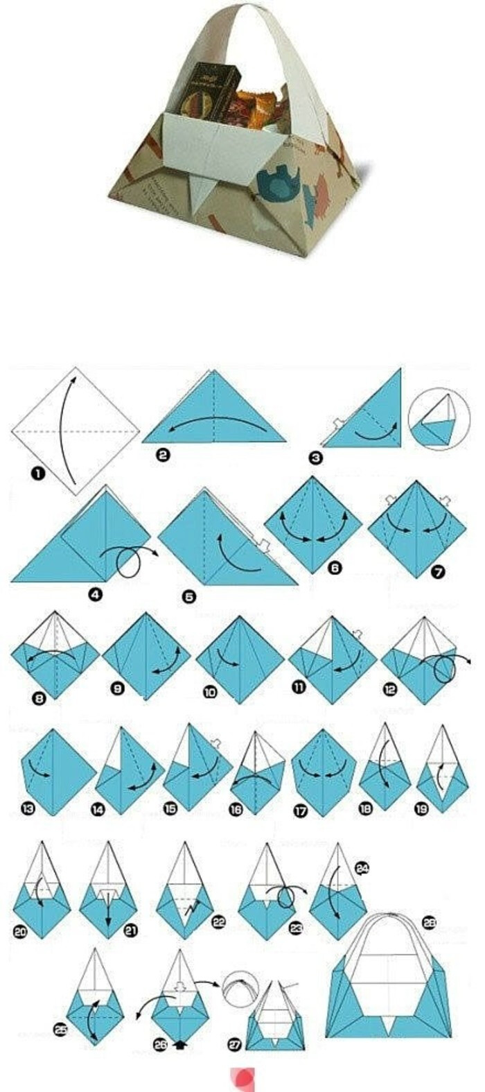 三角包的折法图片