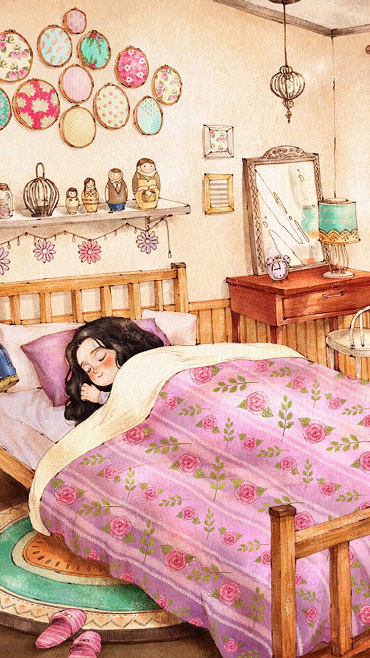 世界睡眠日美梦女孩星星海报图片-图行天下素材网