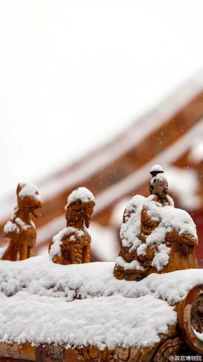 故宫:屋檐雪景