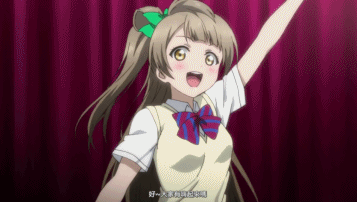 『沫沫』gif 动态图片二次元 少女 love live 南小鸟