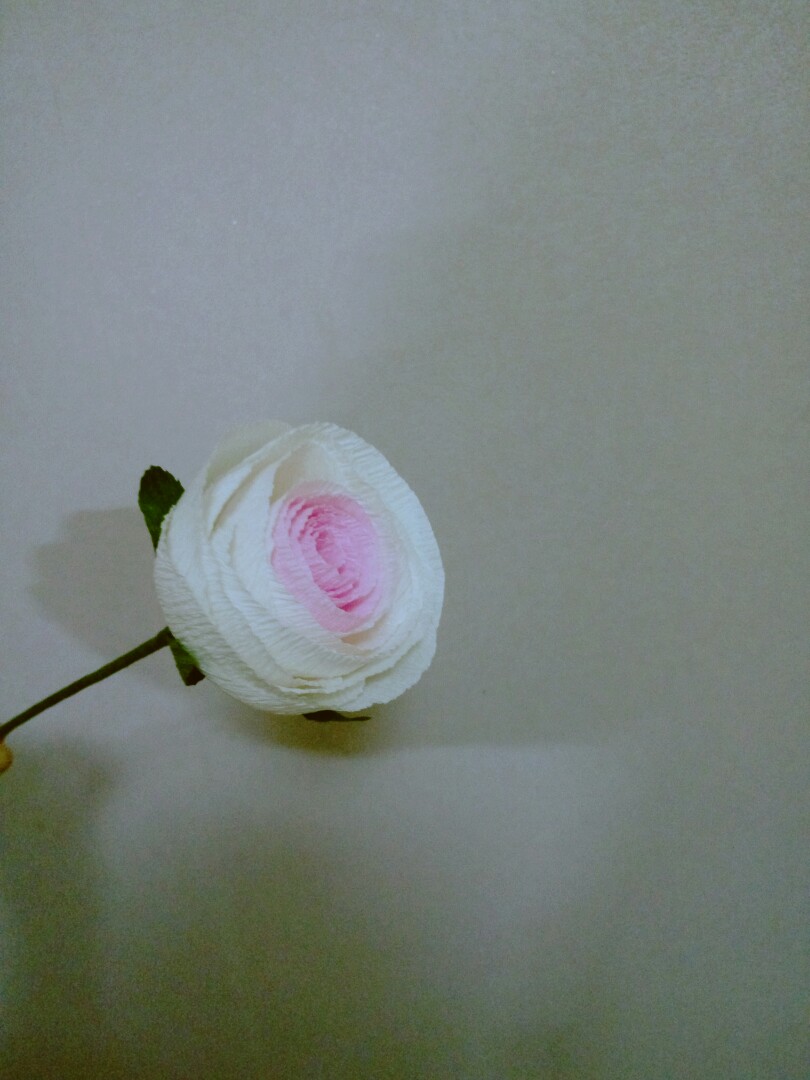 手工花,皱纹纸,花朵,一枝独秀