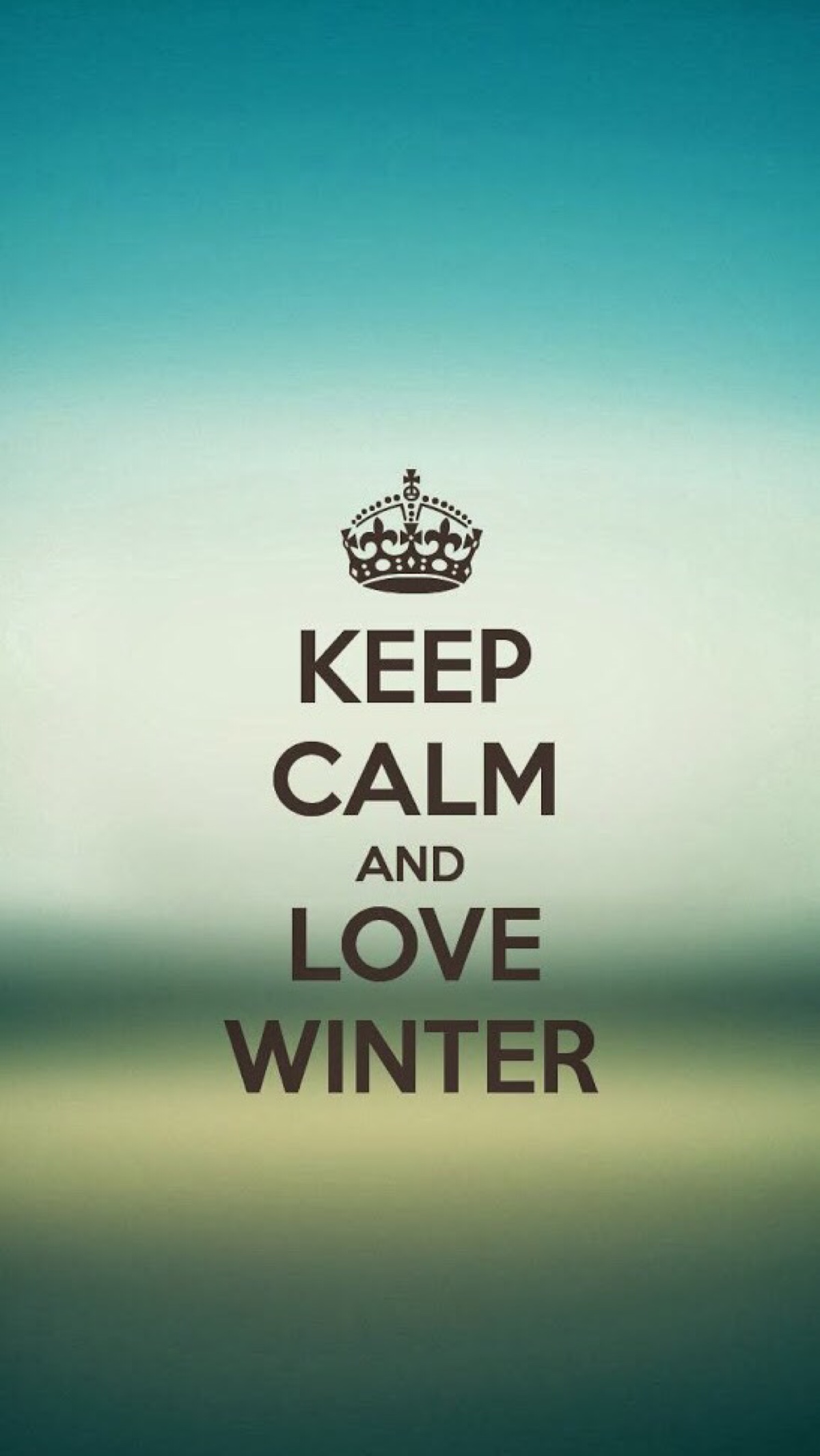 keep calm and love winter 蓝色 壁纸 文字