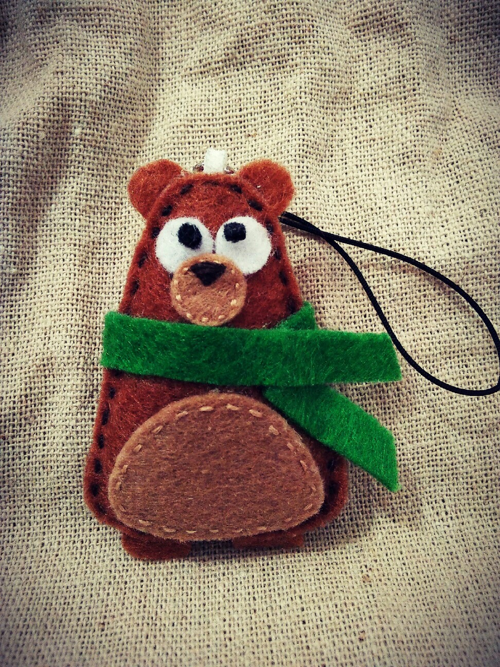 小熊不织布 挂饰